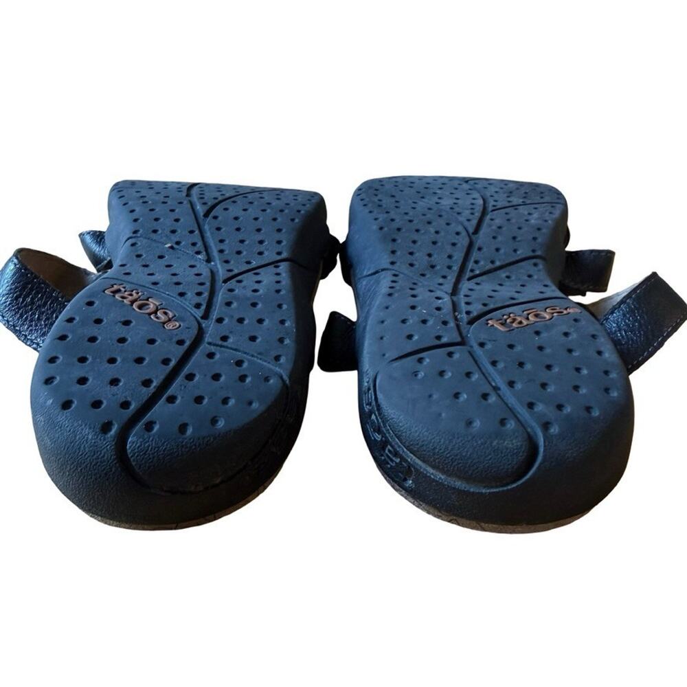 Taos Prize 4 Slide Sandals Slip On Slides Black Leather Comfort Shoes Summer 7 - Picture 3 of 16